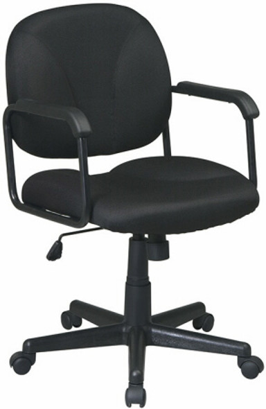 Mid Back Swivel Office Chair with Arms [EX3301] -1