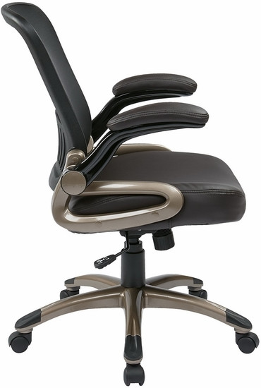 Screen Back Mesh Office Chair with Eco Leather Seat [EM35201] -4