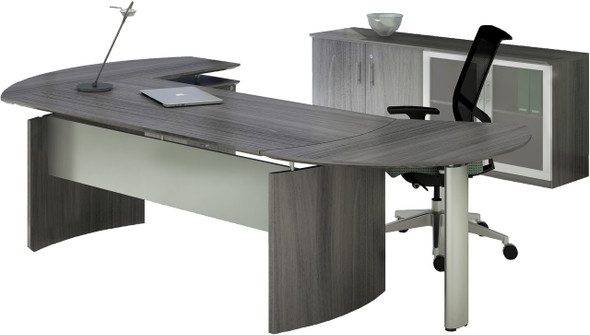 Mayline Medina Office Desk Set Gray Steel [MNT7LGS]-1