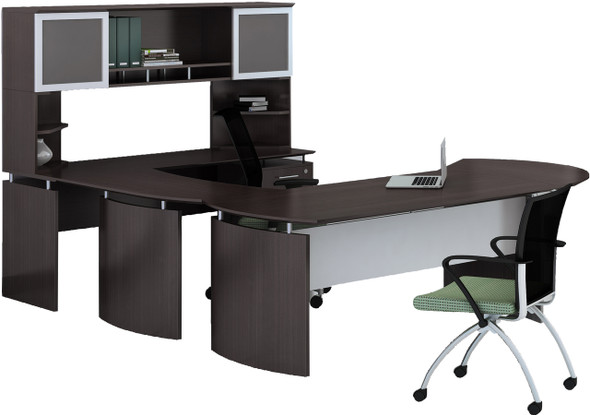 Mayline Medina Office Desk Set Mocha [MNT29LDC]-1