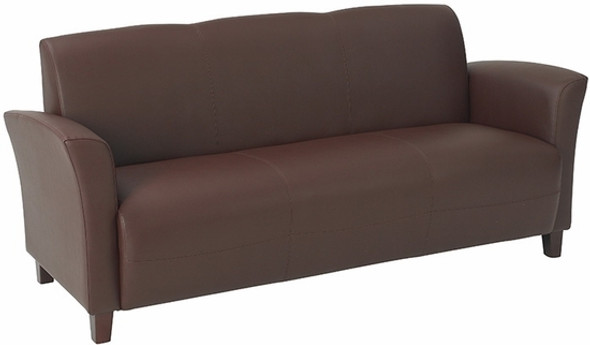 Contemporary Flared Arm Eco Leather Sofa [SL2273] -1