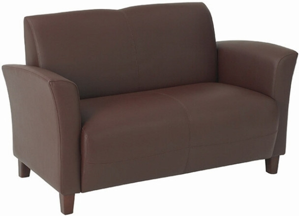 Flared Arm Eco Leather Loveseat [SL2272] -1