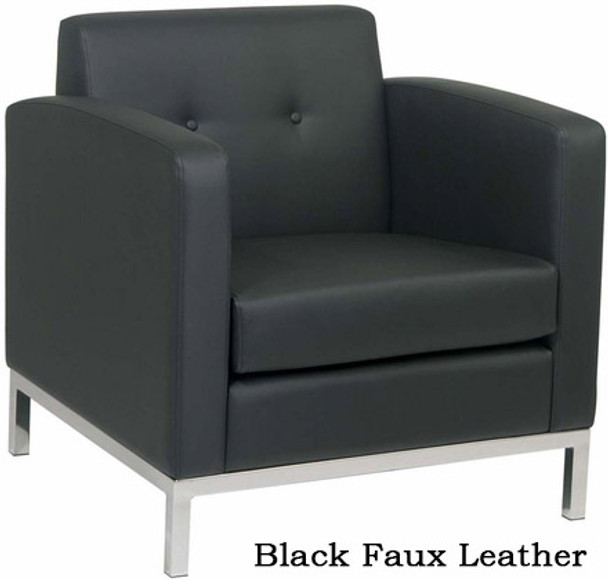 Wall Street Faux Leather Arm Chair [WST51A] -1