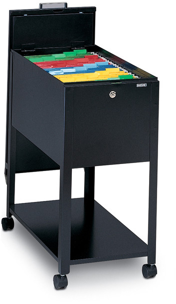 Mayline Mobilizers File with Lid Black [9P610BLK]-1