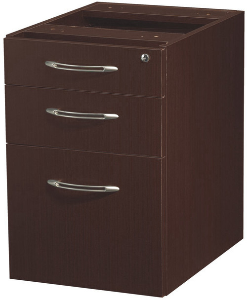 Mayline Aberdeen Suspended Desk PBF Pedestal Mocha [APBF26LDC]-1