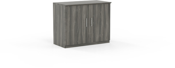Mayline Medina 36" Storage Cabinet, Wood Doors Gray Steel [MSCLGS]-1