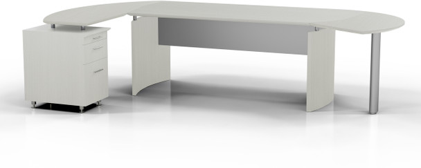 Mayline Medina Office Desk Set Textured Sea Salt [MNT2TSS]-1
