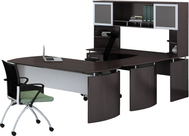 Mayline Medina Office Desk Set Mocha [MNT35LDC]-1