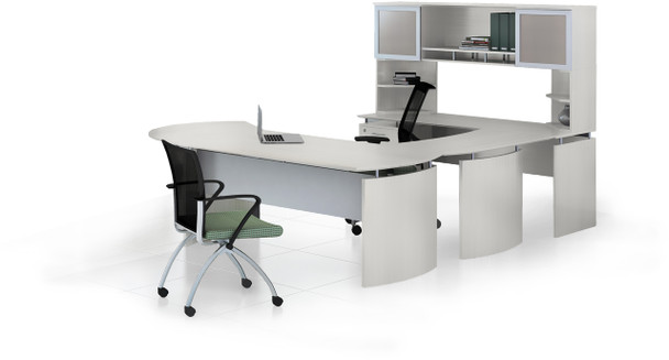 Mayline Medina Office Desk Set Textured Sea Salt [MNT32TSS]-1