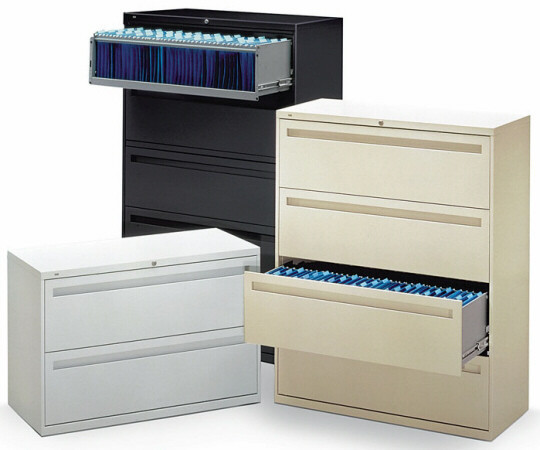 HON Lateral File HON 36" Locking 5 Drawer Lateral File