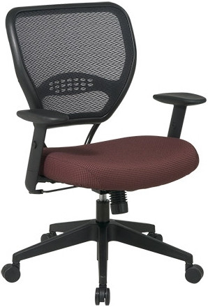 Red Office Chairs - Custom Color Mesh Back Office Chair [55-7N17]