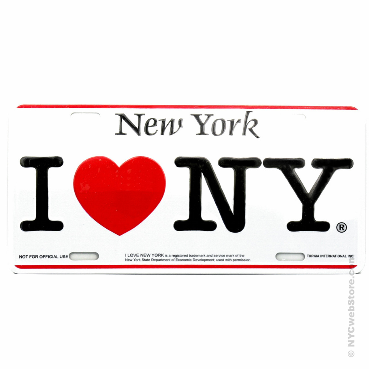 I Love New York New York - Soporte para placa de matrícula