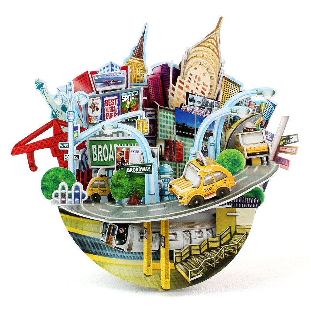New York Cityscape 3D Puzzle Souvenir and Coin Bank