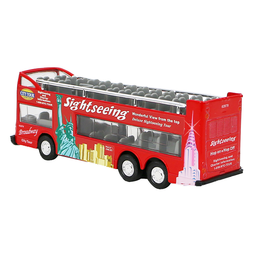 New York City Diecast Double Decker Bus Toy