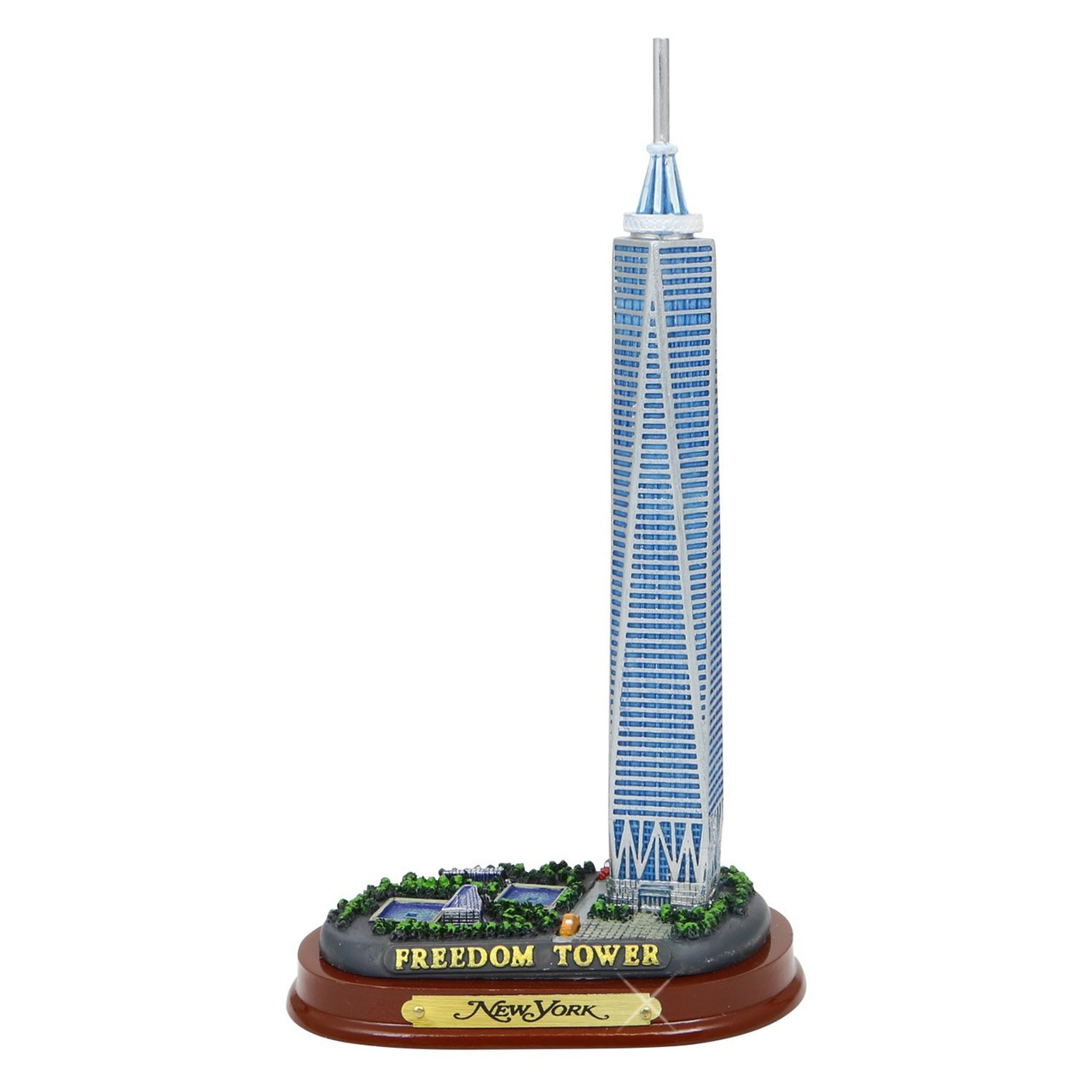 Freedom Tower Model with Wooden Base 6 Inches