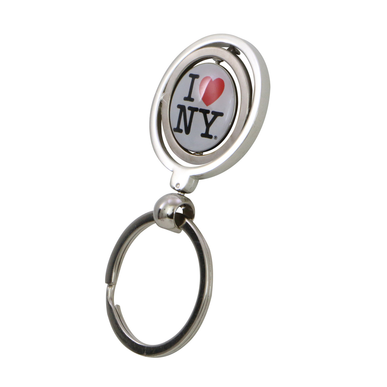 Metal I LOVE NY Key Chain 5 Charms