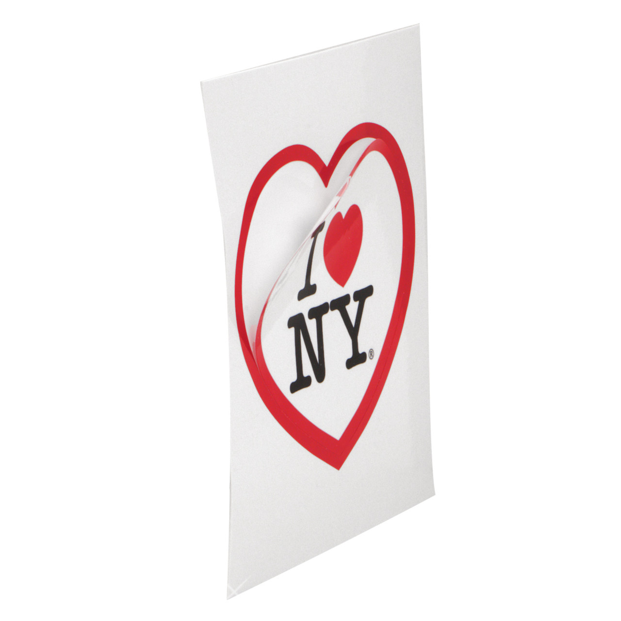 I Love NY Sticker Heart Shaped