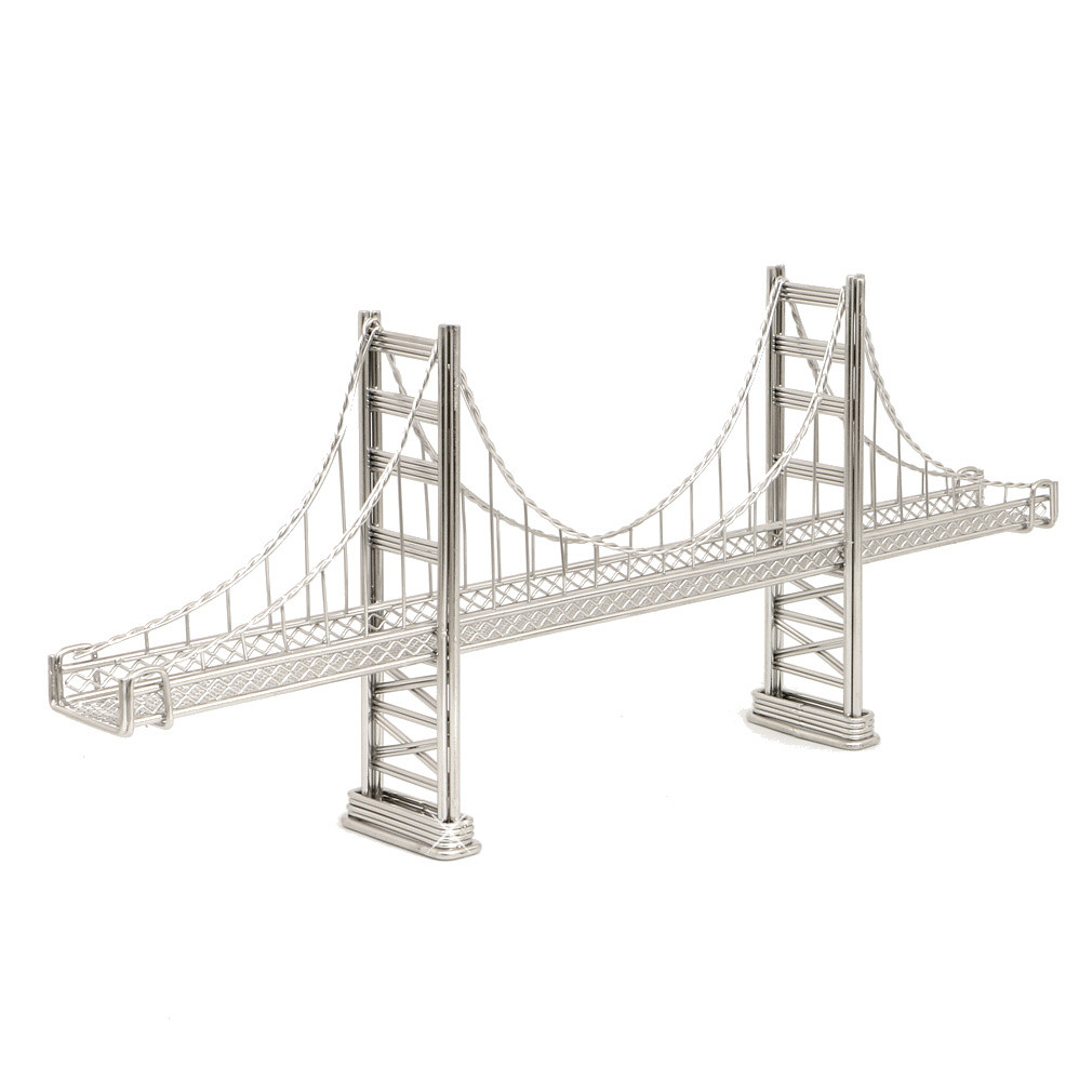 希少ゴールデンゲートブリッジワイヤー置物 Golden Gate Bridge Wire Model
