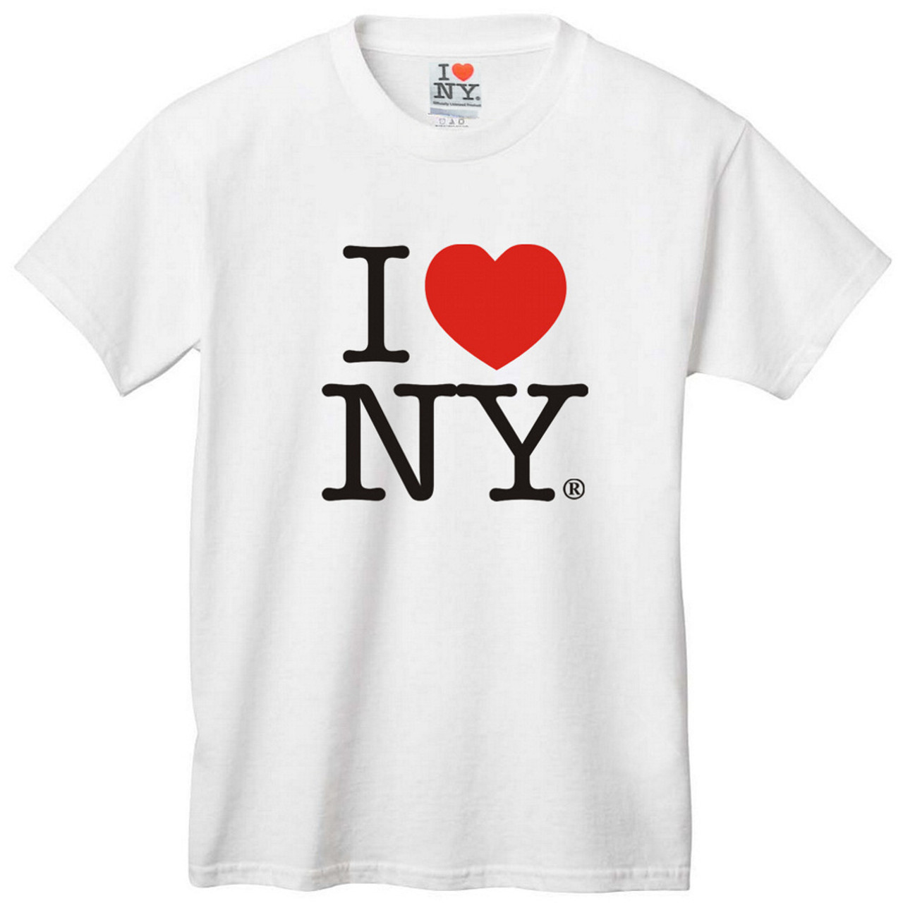 I Love NY Luggage Tag - White