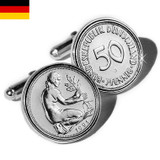 Sterling Silver German Mark Coin Cufflinks