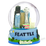 Seattle snow globes with space needle