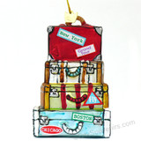 Travel suitcase Christmas ornament