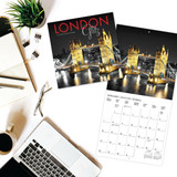 2024 London Calendar, London Glitz Wall Calendar