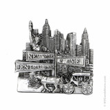 Silver Central Park Magnet souvenir