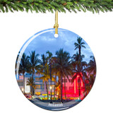 Miami Christmas Ornament