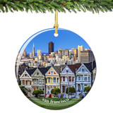 San Francisco Christmas Ornament Porcelain Skyline