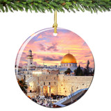 Jerusalem Israel Christmas Ornament Porcelain