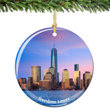 Freedom Tower Christmas Ornament Porcelain