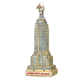 Gold Empire State Building Glass Ornament
