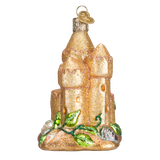 Sand Castle Glass Ornament