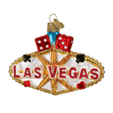 Las Vegas Sign Glass Ornament