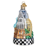 New York City Landmarks Glass Ornament