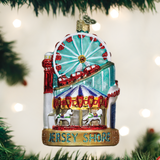 Jersey Shore Landmarks Glass Ornament