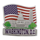 Washington DC Silver Magnet