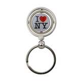 Metal I Love NY Key Chain Spinner