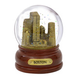 Gold Boston Snow Globe 3.5 Inches