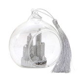 Chicago Christmas Ornament Glass Ball