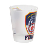 FDNY Shot Glass Frosted Fire Department of New York City