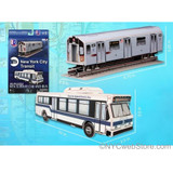 NYC Subway Car and Bus 3D Puzzle
