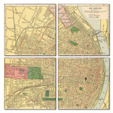 St. Louis Map Coaster Set of 4