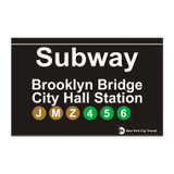 Brooklyn Bridge Subway Magnet