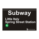 Little Italy Subway Magnet