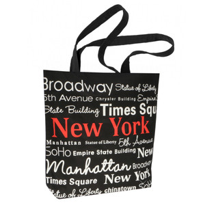 New York City Black Tote Bag