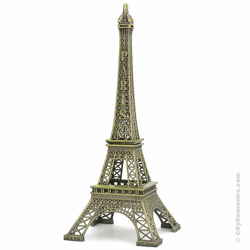 12 Eiffel Tower Keychains Statue Sculpture Paris Decor Metal Wedding Ornaments 
