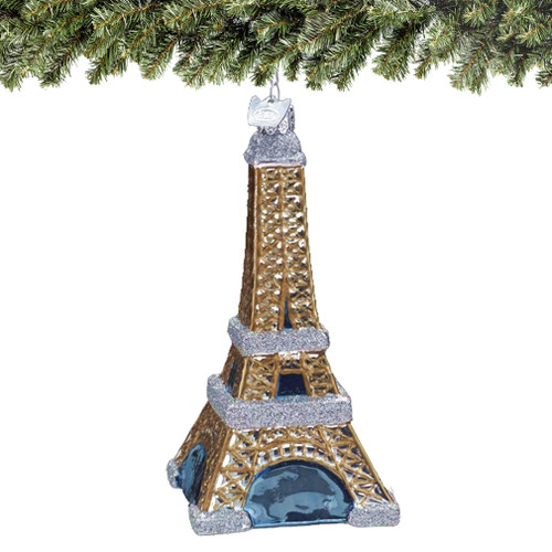 Eiffel Tower Christmas Ornaments