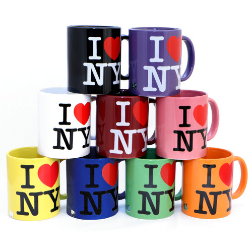 I Love NY Mugs in Many Colors